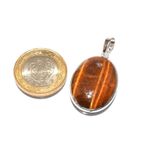 Doğal Kaplan Gözü Kolye Ucu