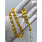 Doğal Kaya Damla Kehribar Tesbih 33lük 15,70 Gram