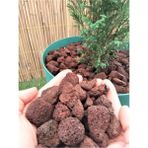 Doğal Kırmızı Pomza Taşı, Bahçe ve Tarım Dekoru, 3 Kg, 1-2 cm - Seçenek 1 - Ahşap