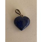 Doğal Lapis Lazuli Taşı Kalp Kolye Ucu 1,6-2,0cm