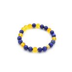 DOĞAL LAPİS LAZULİ VE SİTRİN TAŞI BİLEKLİK 1.KALİTE 002