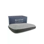 Doğal Lif Kılıflı Hava Kanallı Visco Ortopedik Yastık 60X40x13 Cm, Gri