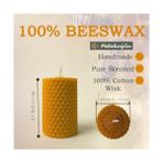 Doğal Petek Mum ve Ballı Sabun Seti Kutuda Bal Mumu Sarma Mum Beeswax Candle Hazır Hediye Kutusu - standart