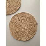 Doğal Rafyadan El Yapımı 2 Adet 35 Cmlik Supla- Amerikan Servisi - 35 x 35 cm - Hasır