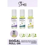Doğal Roll on, Stres Seti, Lavanta, Sedir Ağacı, Limon Kabuğu Uçucu Yağı, 10ml x 3 - 30 ml