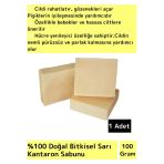 Doğal Sarı Kantaron Sabunu Özel Üretim Tüm Cilt Tipleri Için Uygun 1 Adet 100GR