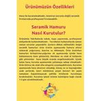 Doğal Seramik Hamuru 2x 250 gr (500 Gr) Kil Çamuru, Okul Için Doğal Oyun Hamuru