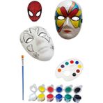 Doğal Seramik Hamuru 3 Adet Karton Maske Boyama Faaliyeti, Resim Başlangıç Seti, 3erli Set, Mask