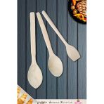 Doğal Şimşir Ağacı Ahşap Tahta Kaşık Spatula Seti Ağaç Kaşık (3Lü Set) Şmş-004