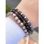 Dogal Tas 3 Adet Ozel Kombin Kaplan Gozu-Kuvars-Lapis Olusum Dogal Unisex Enerji Bilekligi Blkt.ns04