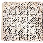 Doğal Taş Banyo Gider Kapağı, Dekoratif Figürlü, 10X10 Cm, Şık Tasarım - Ahşap - Seçenek 1