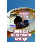 DOĞAL TAŞ CENNETİ 123ANKACEN080 Öfke Sinir Stres Pozitif Enerji Doğal Taş Tumble Seti 2 (Obsidyen, Pembe Kuvars, Ametist, Sodalit)