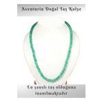 DOĞAL TAŞ CENNETİ AVENTURİN 6MM DOĞAL ATŞ SERTİFİKALI KOLYE ASD2342