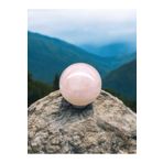 DOĞAL TAŞ CENNETİ PEMBE KUVARS DOĞAL TAŞ KÜRE (50 MM)(165-175 GRAM ARASINDA)(SERTİFİKALI