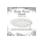 DOĞAL TAŞ CENNETİ Sertifikalı Kristal Kuvars 8mm Doğal Taş Bileklik DTŞCNT066