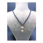 DOĞAL TAŞ CENNETİ SİYAH İNCİ DOĞAL İNCİ SALLANTILI KOLYE (BLACK PEARL)(SERTİFİKALI) incialbetros7