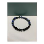 DOĞAL TAŞ CENNETİ Terahertz, Lal Taşı, Lapis Lazuli, Kan Taşı, Obsidyen Doğal Taş Bileklik