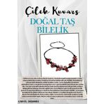 Doğal Taş Çilek Kuvars Bileklik Özel Tasarım El Yapımı Asansör Kilit Sistemi