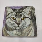 Doğal Taşlı Dekoratif Banyo Gider Kapağı, 10X10 Cm, Şık Tasarım - Ahşap - Seçenek 1