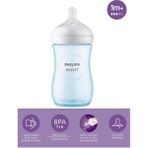 Doğal Tepkili Pp Mavi Biberon 260ML 1 Ay, Sağlıklı ve Güvenli Bebek Için - Ahşap - Ceviz