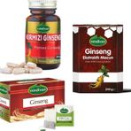 Doğal Tercih Ginseng Serisi Set, Kapsül Çay Macun 3 Lü Ginseng Set