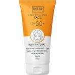 Doğal Yüz Güneş Kremi Leke Karşıtı Mineral Filtreli Yüksek Koruma SPF50 Uva Uvb 50 ml