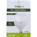 Doğaled Beyaz Torch Ampül 30W 2700 Lümen Enerji Tasarruflu ( Standart Duylara Uymaktadır E-27 ) - 30W Beyaz