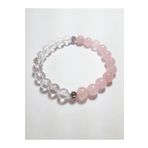 Doğaltaş Kristal Kuvars & Pembe Kuvars Bileklik (8 Mm) INCITSRM5