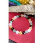 Doğaltaş Sitrin/pembe Kuvars/aventurin/dumanli Kuvars Bileklik ( 8 Mm) INCITAKITASARIMKARSK
