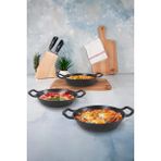 DOĞAN BAZAAR 3 Lü Döküm Granit Sahan Seti Tava Seti 19/21/23 cm