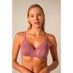 Doğan Gül Kurusu Dantelli Toparlayıcı Sütyen - 90B