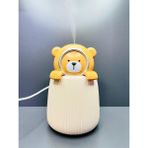Doğan Hediyelik Ultrasonik Ofis Oda Araç Hava Nemlendirici Buhar Makinesi ve Aroma Difüzör Humidifier - Açık Kahverengi