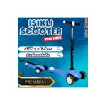 Doğan Oyuncak Dünyası Lupa Katlanabilir Işıklı 3 Tekerlekli Mavi Scooter - Işıklı Scooter - Slikon Teker Scooter - Çocuk S