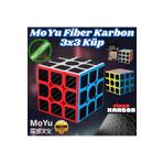 Doğan Oyuncak Dünyası Orijinal MoYu Fiber Karbon 3x3 Küp - Moyu Speed Cube - Moyu Fiber Karbon 3x3 Zeka Küpü - Zeka Küpü -