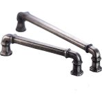 Doğanlar Kapı Kolları 128 mm Gusto Antik Gümüş Mobilya Kulp