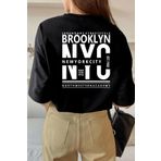 Doğannboss Unisex Brooklyn Rahat Kesim Oversize T-shirt