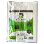 Doğanpack Şeffaf Naylon 2 lik 23x36 Cm. Bakkaliye Poşeti Torbası - 1 Kg. - Ort. 190 Adet - 1 Paket