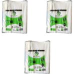 Doğanpack Şeffaf Naylon 3'lük 25 x 42 cm Bakkaliye Poşeti Torbası - 3 Kg. - Ort. 420 Adet - 3 Paket
