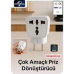 Dogant Amerikan - Ingiliz Fişini Dönüştürücü Adaptör - Beyaz