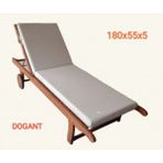Dogant Anadolu Fermuarlı Sıvı Geçirmez Leke Tutmaz Şezlong Minder Kılıfı Süngersiz 180*55*5 cm - Krem
