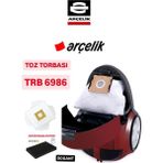 Dogant Arçelik Trb 6986 Süpürge Toz Torbası 10 Adet 1 Adet Motor Koruma Filitresi - Süpürge Yedek Parçaları