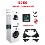 Dogant Çamaşır Kurutmalık Nem Rutubet Küflenme Karşı Tekerlekli Altlık