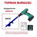 Dogant Fidan Fide Çiçek Sebze Meyve Toprak Burgusu Matkap Uçlu 30 x 10