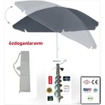 Dogant Gri Plaj Havuz Bahçe 2 Metre Şemsiye+Çanta+Kazık