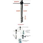 Dogant Karadeniz Şemsiye Çadır Bahçe Plaj Yer Sabitleme 32 Cm Demir Kazıgı Sabitleme