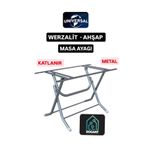Dogant Metal Katlanır Ahşap-Werzalit 90x90 Masalar Için Katlanabilir Masa Ayağı