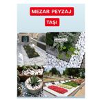 Dogant Mezar Peyzaj Dere Taşı, Beyaz, 4 kg