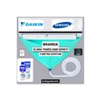 dogant özdoğanlar avm INVERTER 9000 ve 12000 Btu Klima Temizleme Yıkama Brandası Temizleyici Sprey 3 Metre Hortumu