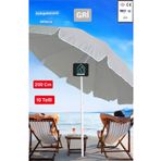 dogant özdoğanlar avm Ultra Deniz Plaj Balkon 2 Metre Gri Şemsiye ve Çanta