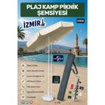 Dogant Plaj Bahçe Balkon Şemsiye Taşıma Çantası +Kazık+Bidon - Krem
